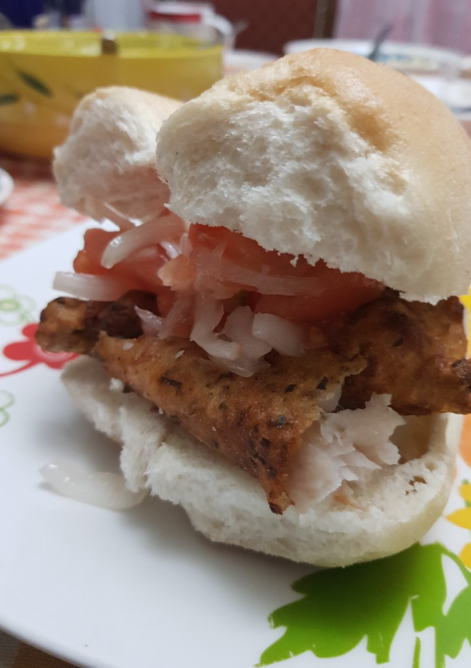 Una foto de Sándwich de pescado