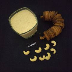 Anjeer alomnd cashew milkshake(fig dryfruits milkshake) A picture of Anjeer alomnd cashew milkshake(fig dryfruits milkshake).