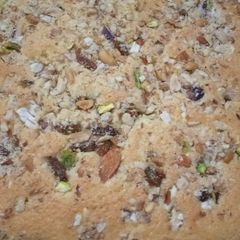 A picture of Dry fruit cake.