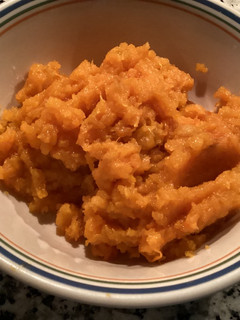 Una foto de Como hacer puré de calabaza para postres