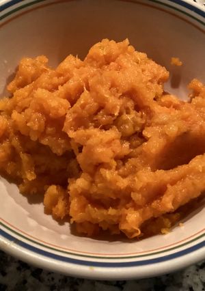 Una foto de Como hacer puré de calabaza para postres