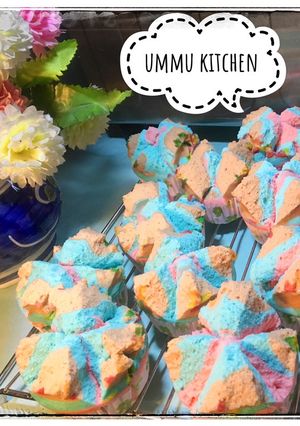 Foto resep Bolu kukus warna warni