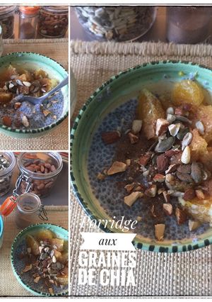 Une photo de Porridge graines de chia