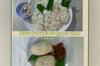 Anti Ribet, Buat Ketan Bubuk &amp; ala Lemper Abon (ala chef) Menu Enak