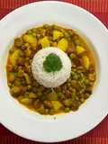 Mangodi with rice