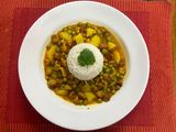Mangodi with rice