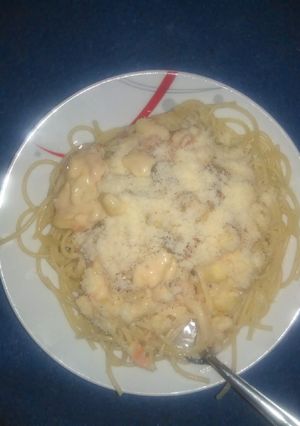 Una foto de 💛Pasta a la Carbonara 🍝
