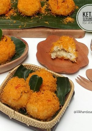 Foto resep Ketan Serundeng Isi Ayam