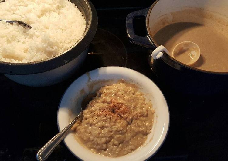 How to Prepare Quick Eggnog rice pudding