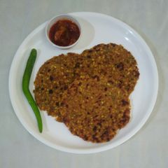 A picture of Rajasthani Kurma paratha.