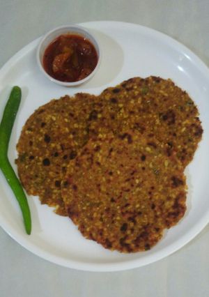 A picture of Rajasthani Kurma paratha.