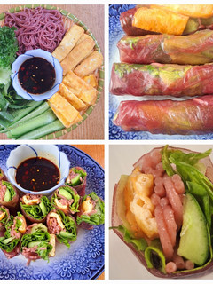 A picture of Gỏi cuốn chay eat clean.