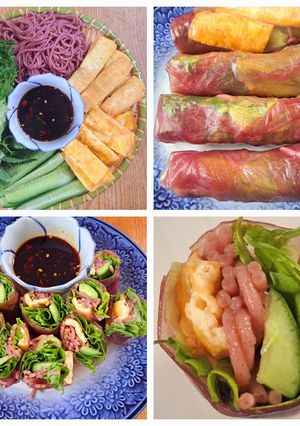 A picture of Vegetarian Fresh Spring Rolls (Eat Clean).