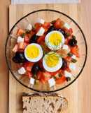 Ensalada de tomate, papa, huevo + lo que tengas (receta básica pero con muchos tips)