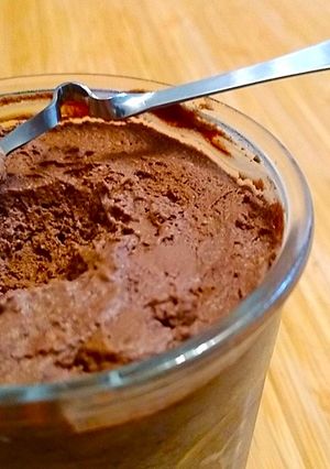 A picture of Eggless chocolate mousse.