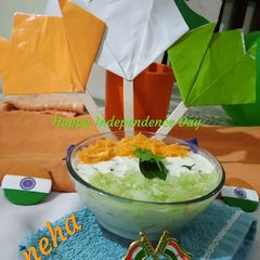 A picture of Tricolor Healthy Raita.