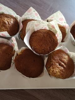 Foto de Muffins de banana e amoras