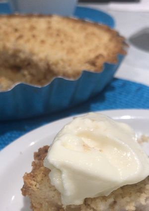 Una foto de Crumble de manzana