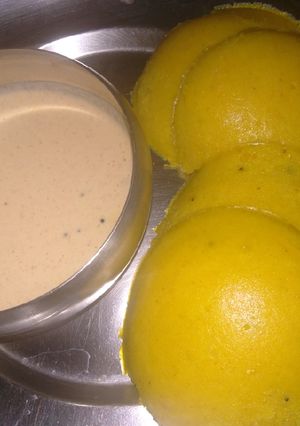 A picture of Oats idli.