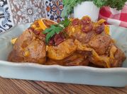 Una foto de ossobuco en salsa picante