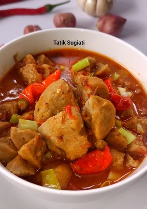 Foto resep Bakso Kuah Pedas