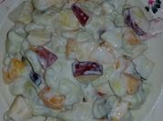 A picture of pasta chaat