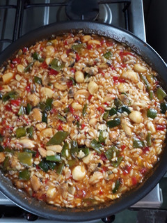 Una foto de Arroz con mariscos