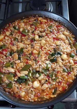 Una foto de Arroz con mariscos
