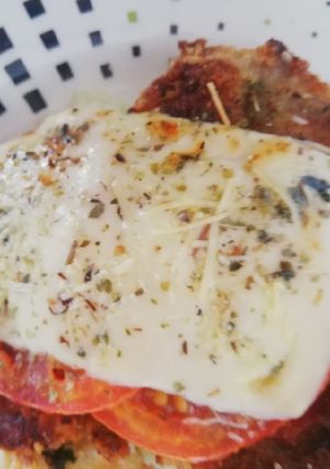 Una foto de Chuleta de cerdo a la napolitana