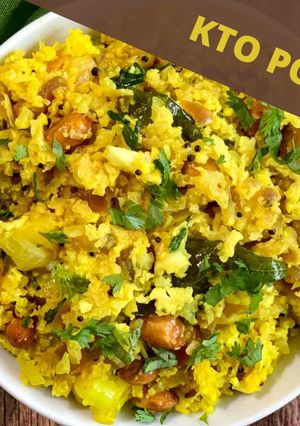 A picture of Keto Poha|Indian Keto Breakfast.