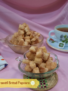 Foto resep 134. Caramel Bread Popcorn dari pinggiran Roti Tawar