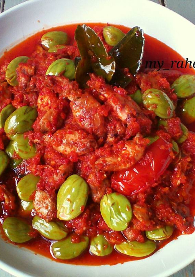 Foto resep Cumi asin balado pete