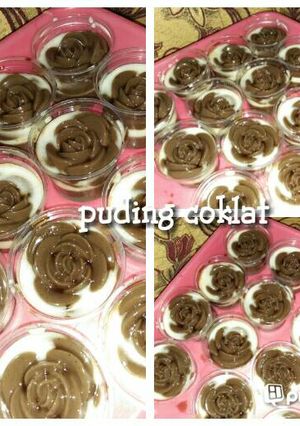 Foto resep Puding rose coklat