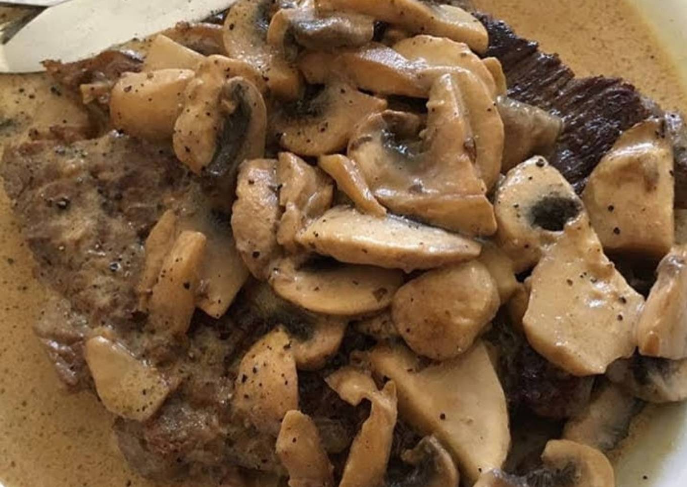 Beef Steak with Mushroom sauce