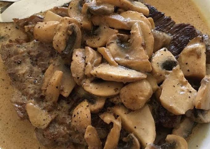 Beef Steak with Mushroom sauce