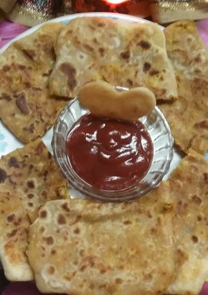 A picture of Mughlai Paratha.