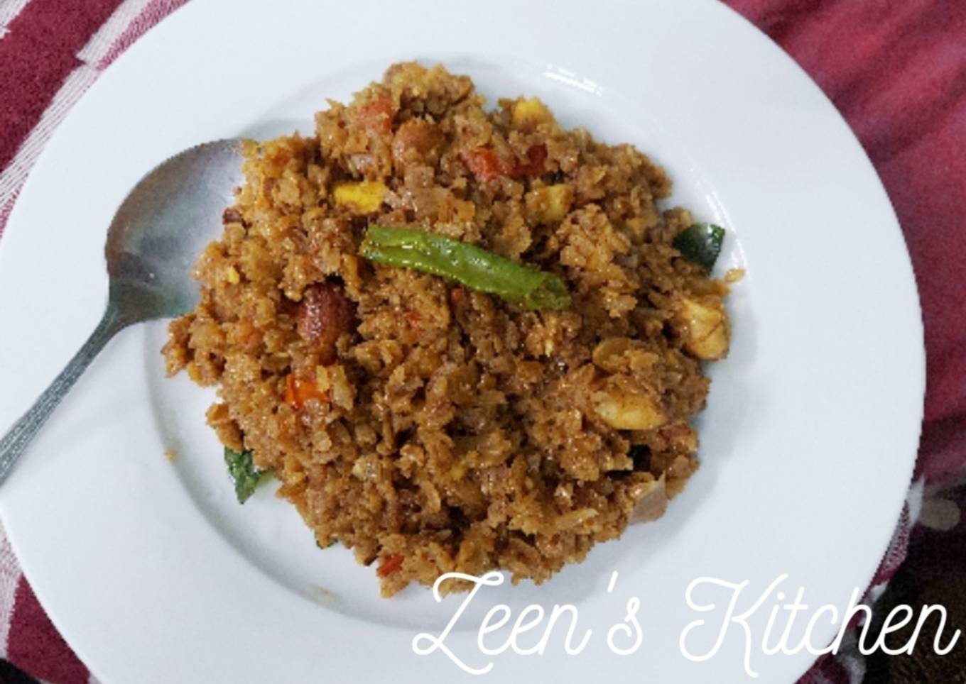 Recipe of Favorite Brown Poha with Jackfruit Seeds