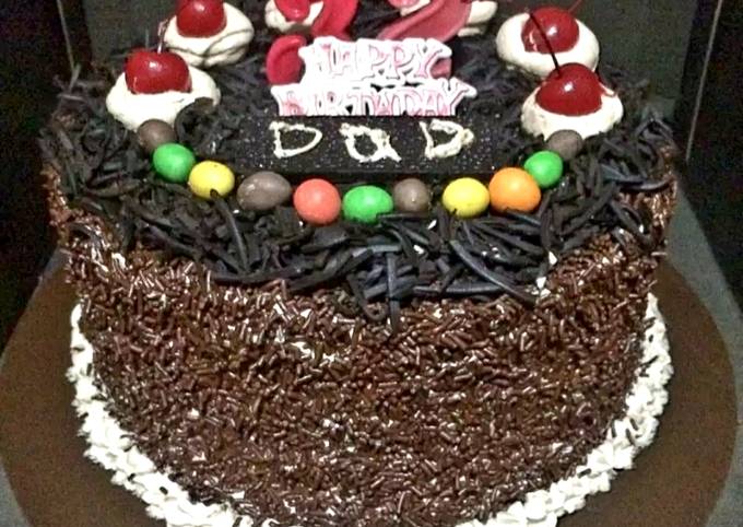 Black Forest Cake Ultah foto resep utama
