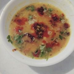 A picture of Dhaba style tuvar daal.