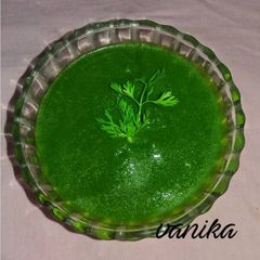 Coriander chatni A picture of Coriander chatni.