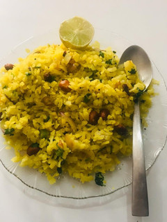 A picture of Kanda Poha.