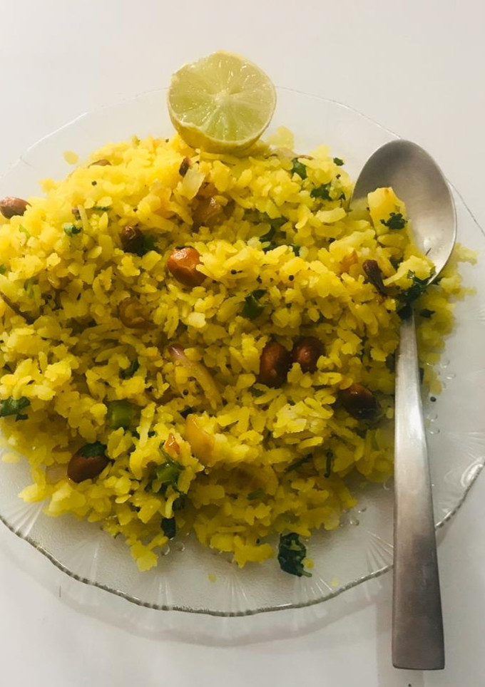 A picture of Kanda Poha.