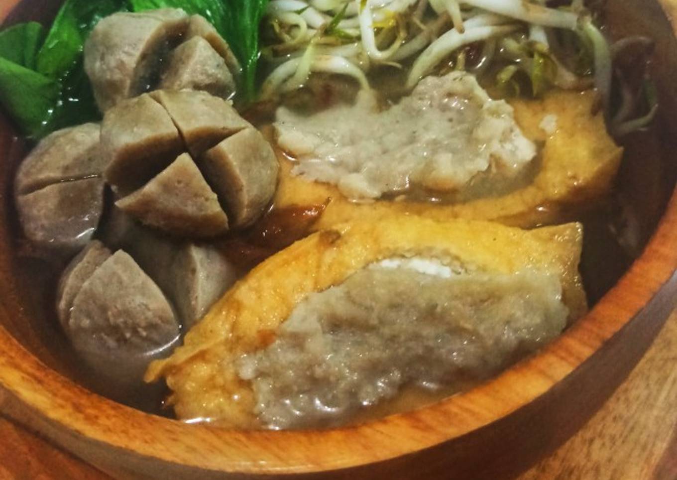 Tahu bakso jadi bakso kuah