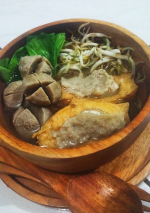 Foto resep Tahu bakso jadi bakso kuah