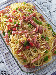 Foto resep Spaghetti Aglio e Olio Smoked Beef
