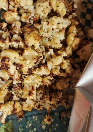 A picture of Oven Roasted Garlic Cauliflower.