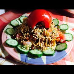Chana chat salad A picture of Chana chat salad.