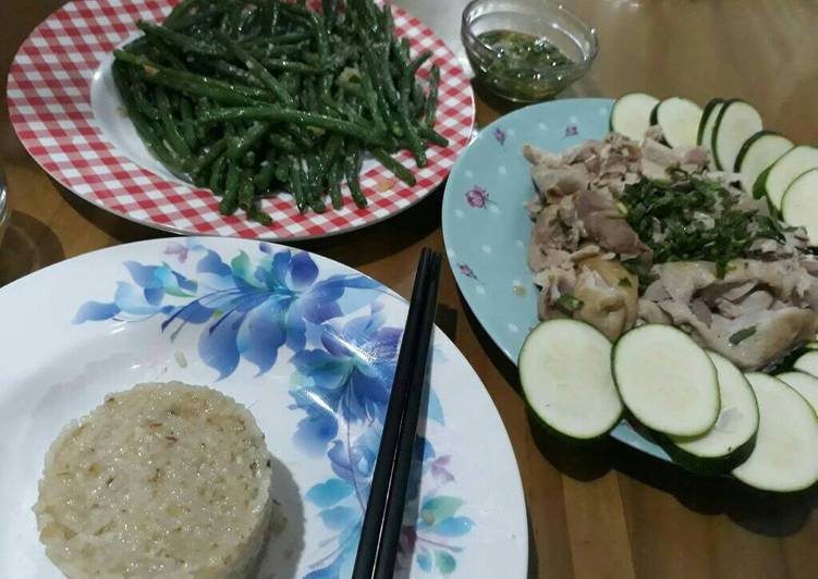 Easiest Way to Prepare Perfect Hainan chicken rice