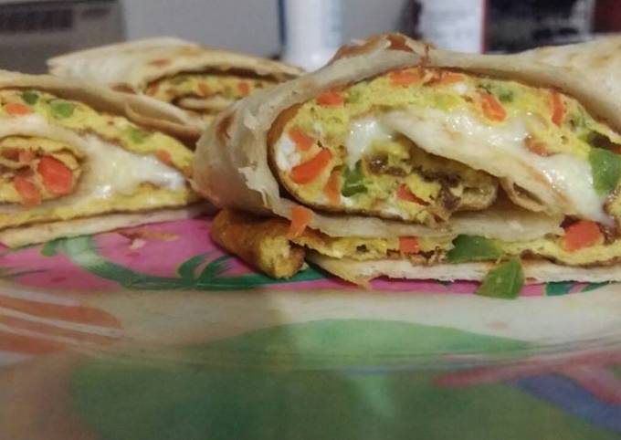 Steps to Prepare Favorite Egg Tortilla Wrap