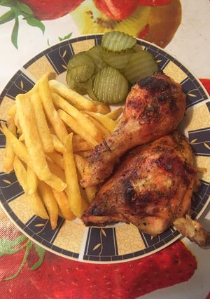 Fűszeres csirkecomb recept fotója
